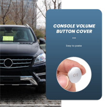 Car Console Volume Multimedia Button Cover Trim for W204 C180 E260 ML350 GLK200 Interior Accessories