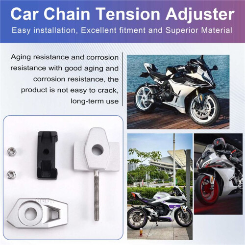 Car Chain Tension Adjuster Baffle Screw Rear Pull Adjustment Block for  450SR Cf400-6 Left 2