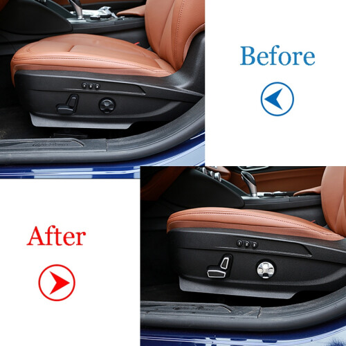 6Pcs ABS  Adjustment Button Cover Trim for  Giulia Stelvio 2017 2018 2019 2020 Auto Accessories 2