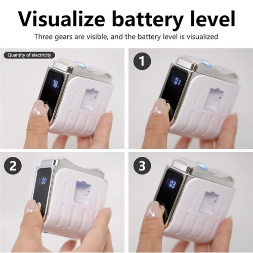 Electric Nail Clipper, Automatic Nail Trimmer with Digital Display, 3 Speeds, LED Light, USB Rechargeable 2