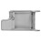 for  E46 3 Series 1998-2006 Leather Armrest Cover Center Console Lid Gray 4