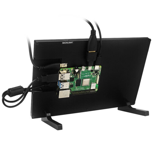 Monitor LCD IPS de 10,1 Polegadas com Tela Sensível Ao Toque de 1280x800 para Computador, Compatível com para  e para  360 e com Entrada 2