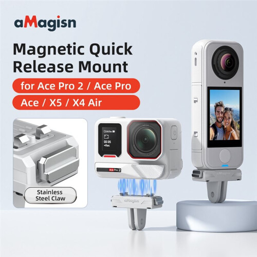 AMAGISN Magnetic Quick Release Mount for  X5 for  Ace Pro 2, Plastic Magnetic Base with Secure Claw-Lock Adapter 2