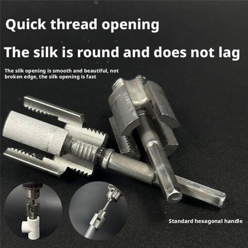 Integrated Internal & External Pipe Threading Tool 4/6 Points Inside Outside Water Pipe Thread Opener Combination 2