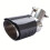 Car Modification Carbon Fiber Tailpipe 63-89mm Stainless Steel Tailpipe Adjustable Elbow ABS Plastic Shell Tailpipe 4