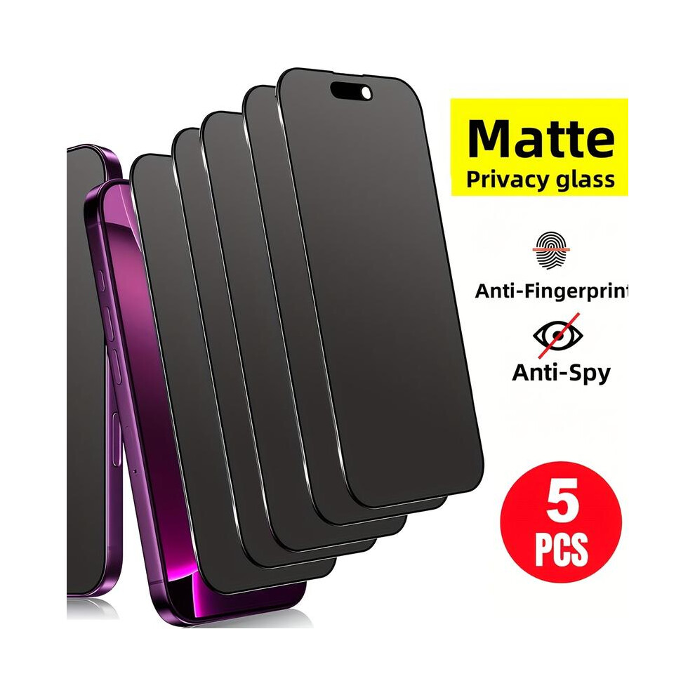 (, Iphone X/Xs) 5-Pack Matte Privacy Screen Protectors, Compatible With Iphone 6Â8, X/Xs/Xr, 11Â17 (Mini/Plus/Pro/Pro Max/Air), 9H Black 5734131565316