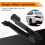 For - 5 Series G30 M-Tech 525I 530I 540I 2017+ Rear Bumper Lip Angle Diffuser Splitter Spoiler Protector Bright Black 6