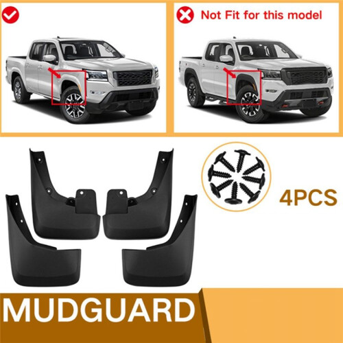 Car Mudguards  Guards  Mud Flaps for  Frontier S/SV 2023 Car Accessories 2