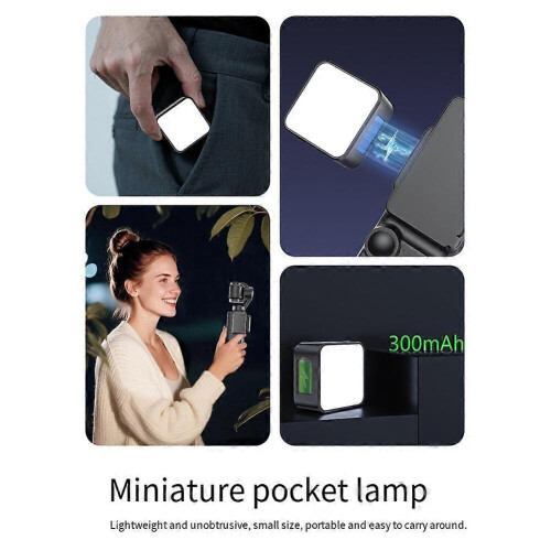 2 τεμάχια για το DJI OSMO Pocket 3 Mini LED Light Ρυθμιζόμενο απαλό φως 3 επιπέδων για φω 1