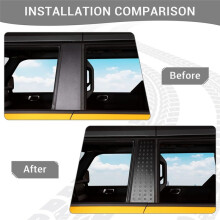 B Pillar Decals Window Center Pillar Panel Cover for Bronco 2021-2023 B Pillar Trim Cover Accessories Aluminum