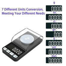 High Precision 100g/0.001g Digital Milligram Scale Jewelry Scale, Pocket Scal, Reloading, with 50g Calibration Weigh