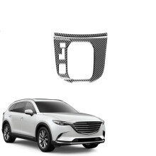 Echte Kohlefaser für CX9 CX-9 2016-2022, Mittelkonsole, Schalttafel-Abdeckung, Zieraufkleber, InnenzubehöR