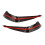Car Front Bumper Side Spoiler Guard Car Body Modification for   11Th 22 Front Bumper Lip Wrap Angle Splitters 2