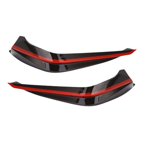 Car Front Bumper Side Spoiler Guard Car Body Modification for   11Th 22 Front Bumper Lip Wrap Angle Splitters 1