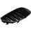 2 Pair Gloss Black Front Kidney Grill Double Slat Double  Grille for  E60 E61 5 Series 2003-2010 Coupe 4