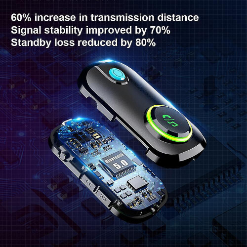 Bluetooth 5.0 zender en ontvanger met microfoon 2