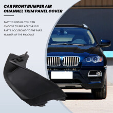 Car Front Bumper Air Channel Trim Panel for X6 F16 2013-2019 35iX 28iX 30dX 50iX Air Duct Trim Cover 51118058557 L