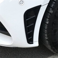 Car Front Bumper Side Spoiler Splitter Cover for   C Class W205 2019+ Flank Air Intake Wind Knife
