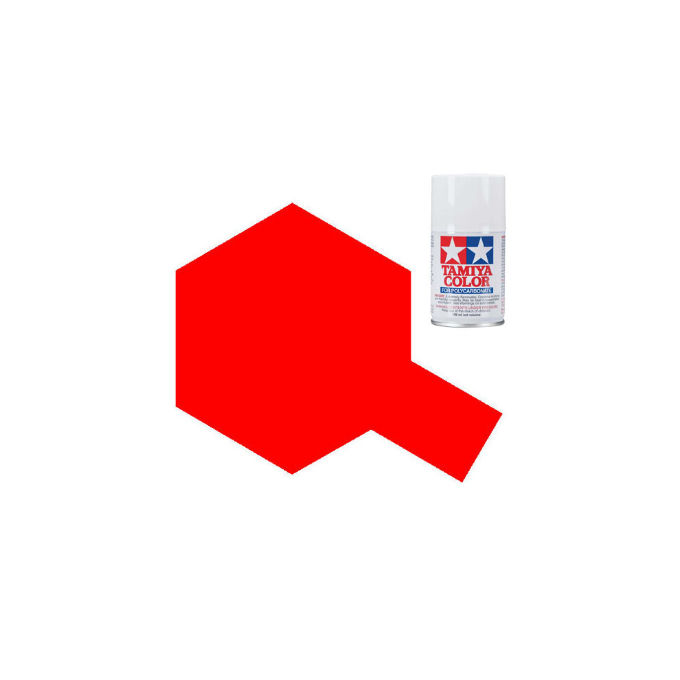 Tamiya Ps-34 Bright Polycarbonate Spray Paint 100Ml Lexan Rc Car Body Red