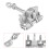 2X for  206 206 Cc Front Door Hinge Check Stopper Strap 5Dr 3Dr Right/Left 9181C8 5