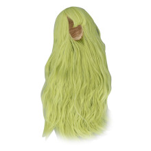 Peluca larga para muñeca verde 1/3 22-23 cm 8.7-9.1 pulg