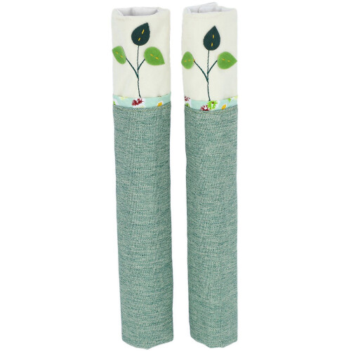 2 Pair Cotton Door Handle Covers Refrigerator Doorknob Cover Practical Double-Door Fridge Gloves Protector 2