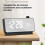 Digital Alarm Clock with -Meter Electronic Bedside Desk Clock with Temperature & Date Display White 9