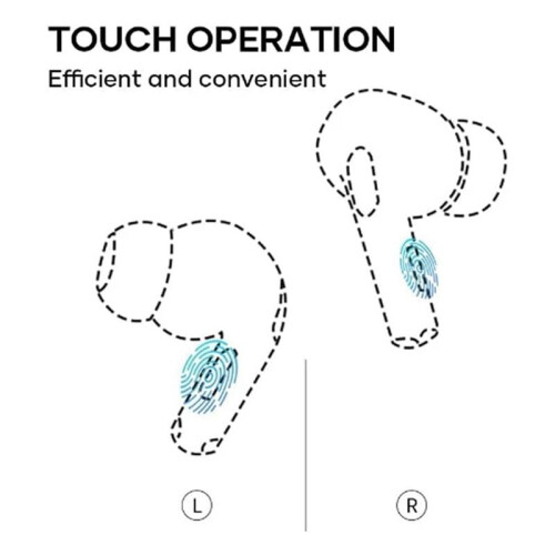 Earbuds Noise Cancelling Touch Screen Headphone with Wireless Charging Case Waterproof Earphone for Workout 2