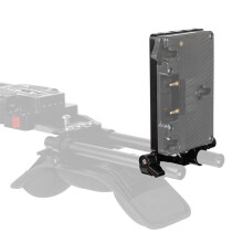 Wedge Plate Quick Release Base Plate with 15mm Rod Clamp for Camera Power Adapter, Shoulder Kit Accessories