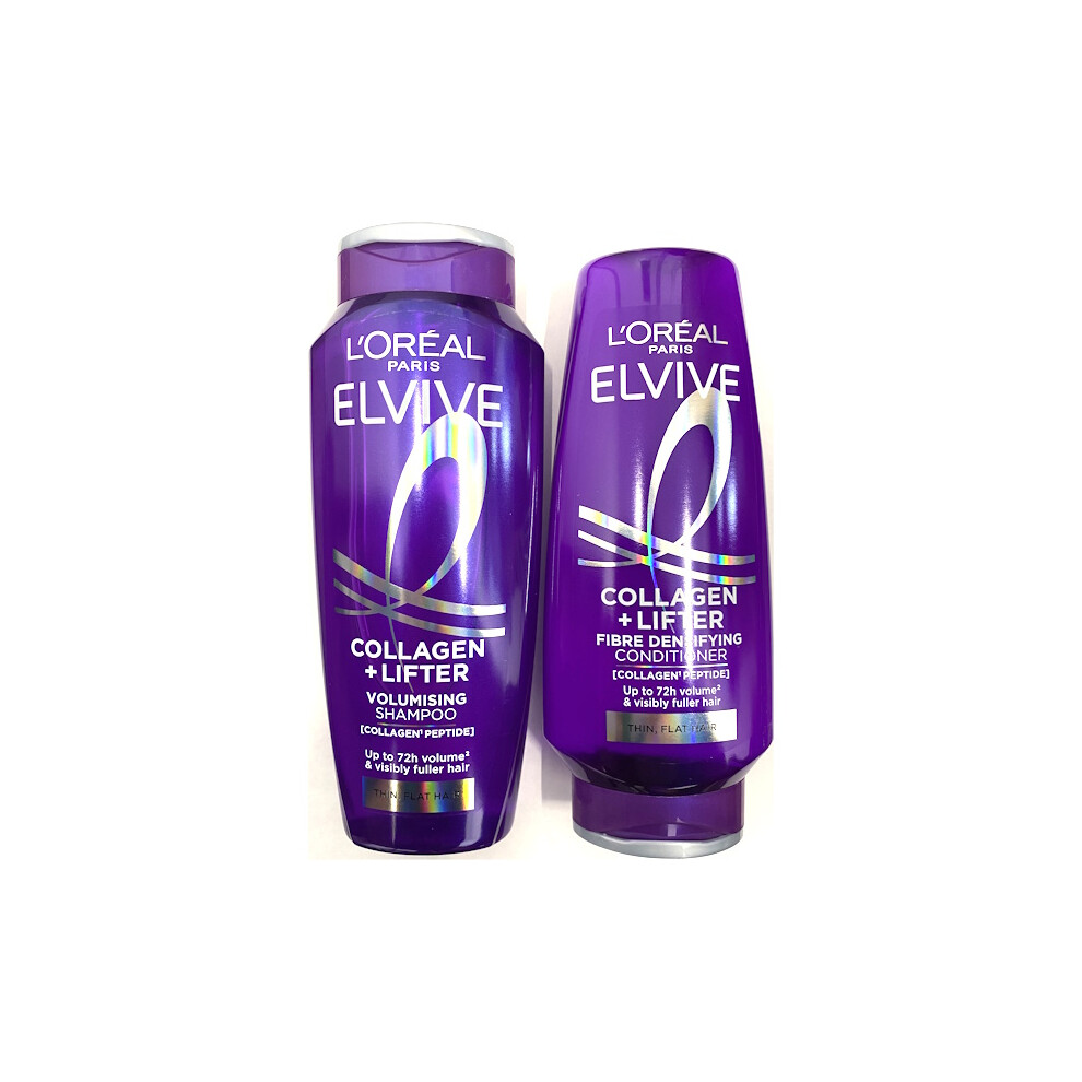 L’oréal Paris L'oreal Elvive Collagen + Lifter Shampoo 250Ml & Conditioner 200Ml