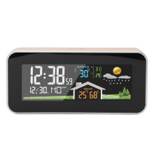 Reloj de pronóstico del tiempo con pantalla LCD a color y conectividad inalámbrica