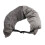 Almohada de viaje rellenable cuello gris almacenamiento 14