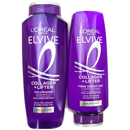 L’Oréal Paris L'Oreal Elvive Collagen + Lifter Shampoo 400ml & Conditioner 300ml