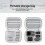 For  Action 6 Standard Storage Bag Travel Carrying Case Hard Waterproof Box for  Action 6 Camera Accessory Black 3