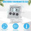 3 Pack Refrigerator Freezer Digital with Sensor, High and Low Memory Function for Freezer Fridge Kitchen Aquarium 6