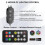 ARGB Controller Kit with 17 Key Remote Control,  RGB PC Fans Controller Kit for RGB Case Fans, ARGB Splitter 2