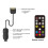 ARGB Controller Kit with 17 Key Remote Control,  RGB PC Fans Controller Kit for RGB Case Fans, ARGB Splitter 5