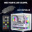 ARGB Controller Kit with 17 Key Remote Control,  RGB PC Fans Controller Kit for RGB Case Fans, ARGB Splitter 9