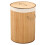Bamboo Foldable Laundry Basket, Large Capacity 1