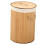 Bamboo Foldable Laundry Basket, Large Capacity 4