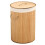 Bamboo Foldable Laundry Basket, Large Capacity 3