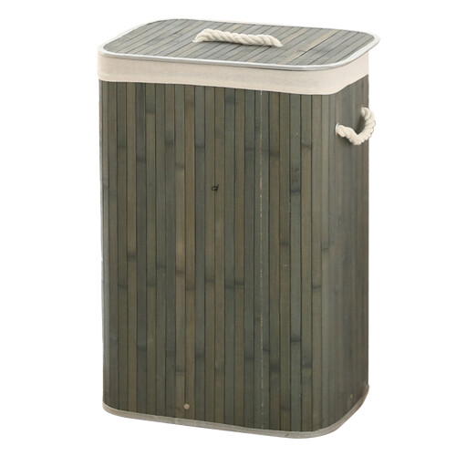 Bamboo Foldable Laundry Basket, Large Capacity