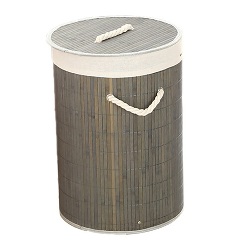 Bamboo Foldable Laundry Basket, Large Capacity 1