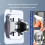 Adjustable Shower Bracket Rustproof Wall Mount with Height & Angle Control for Bathroom 4