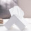 Witte plastic tissueboxhouder 8