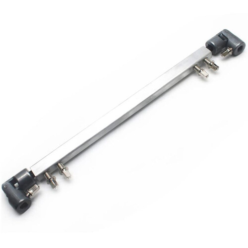 Double Kick Drum Pedal Drivaxel StåL Bas Drum Pedal Linkage Connector Arm , Silver
