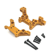 Torres de Choque Delanteras y Traseras de Metal para MJX H16 16207 16208 16209 16210 1/16 RC Accesorios de Piezas de ActualizacióN de Coche, Dorado