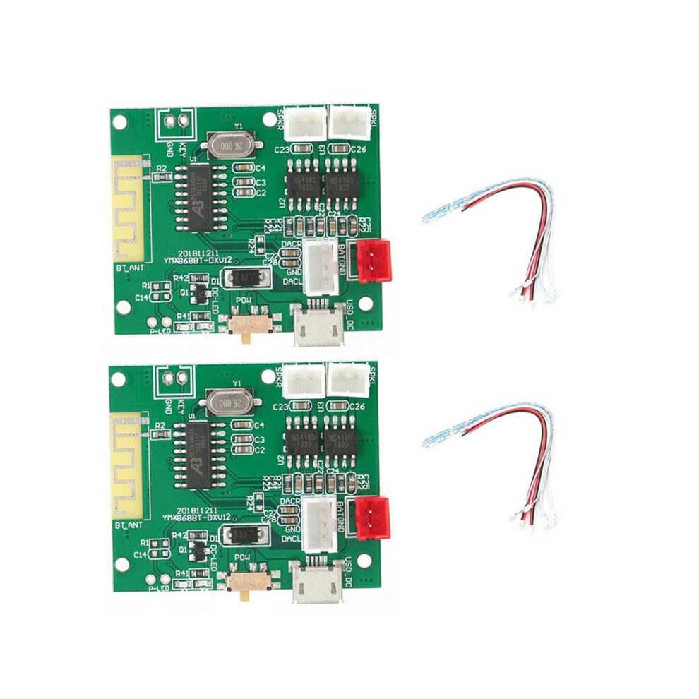 1 Pair Power Amp Module Amplifier Board Stereo Sound Speaker For 5.0 3.7Â5V 6132206251161