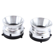 1 Paar NAB Naafadapters Professioneel Gepolijst Aluminium 10 Inch Opener voor Studer ReVox voor Akai voor Teac (Zilver)