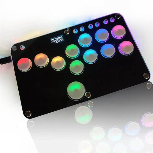 Stickless Arcade Stick Controller for PS4/PS5 Supports Kailh Hot-Swap RGB Button-Type Hitbox Fightstick 2